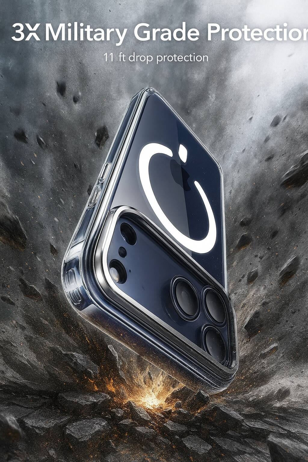 3X Military Grade Protection  
11 ft drop protection