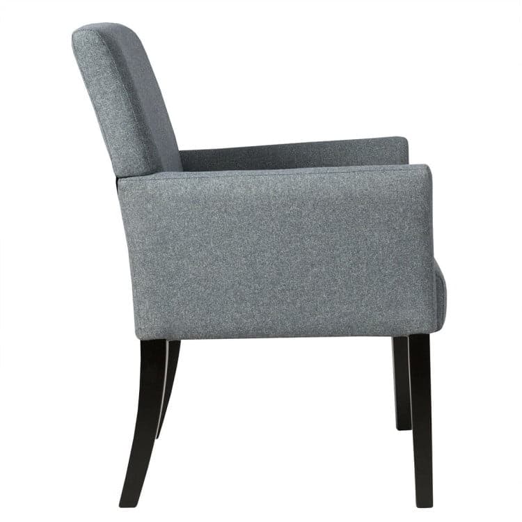 Kadyn - Executive Guest Chair Reception Waiting Room Arm Chair, Upholstered Armchair for Living Room, Bedroom, Dorm - Gray