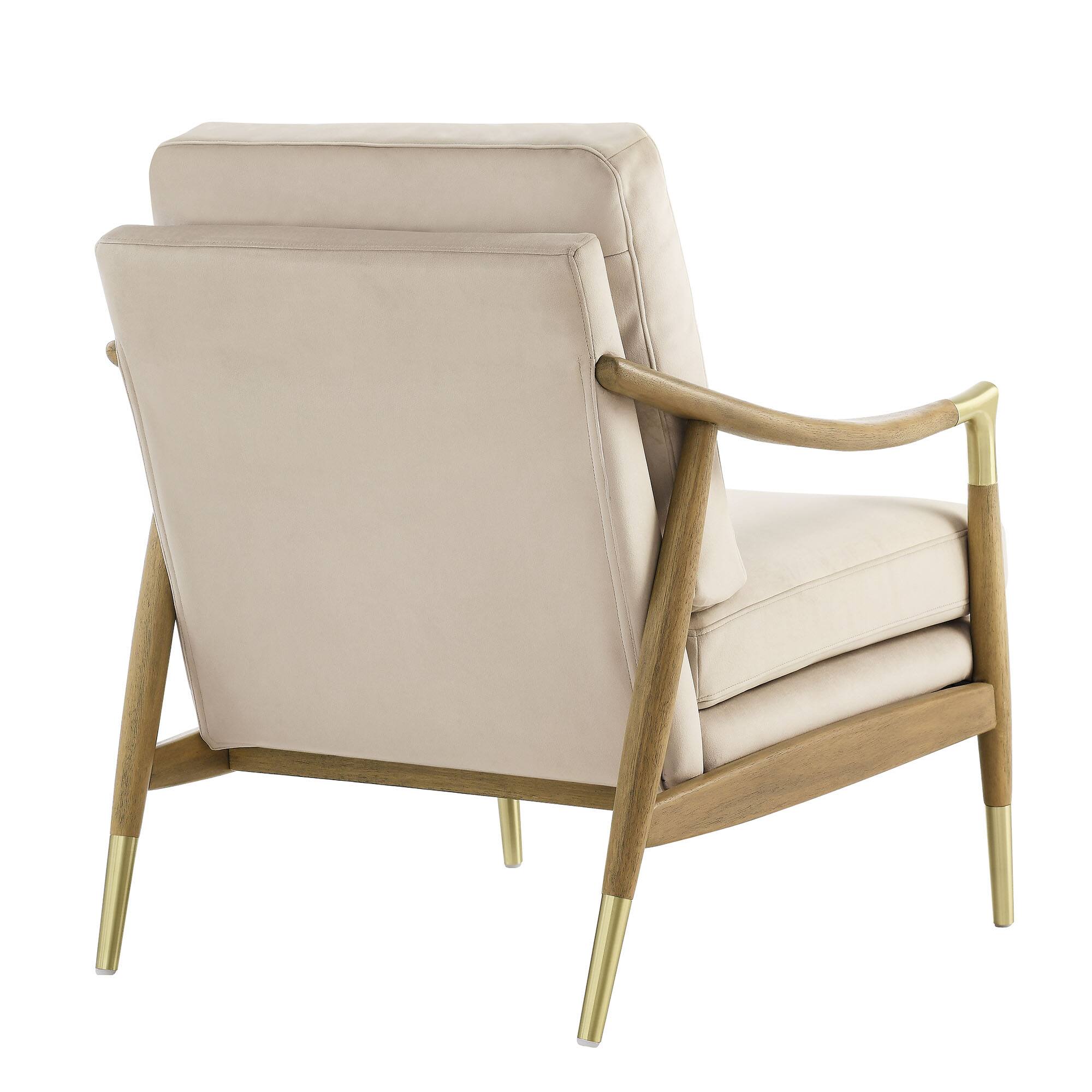 Alt View 1. Modway - Langford Performance Velvet Accent Armchair by Modway - Brown.