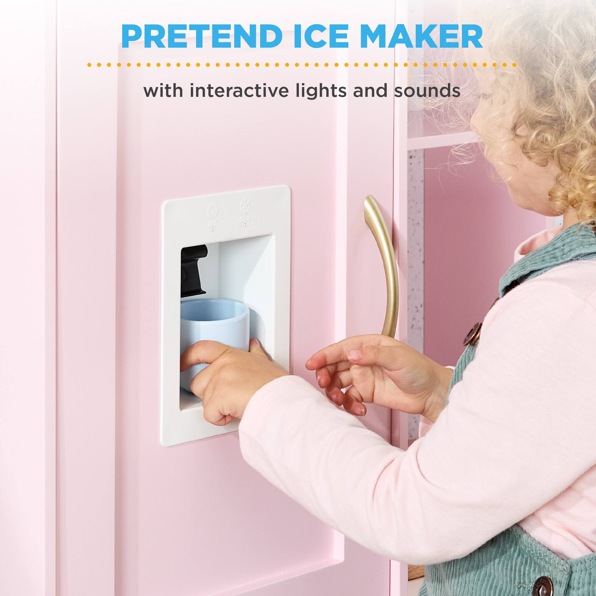 PRETEND ICE MAKER  
with interactive lights and sounds