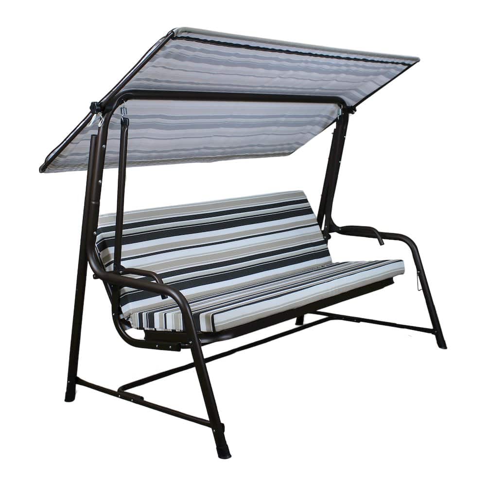 SUNJOY - 4-Seat Luxury Swing and Bed with Elastic Metal Mesh Seat - Brown price history on PriceWatchPro