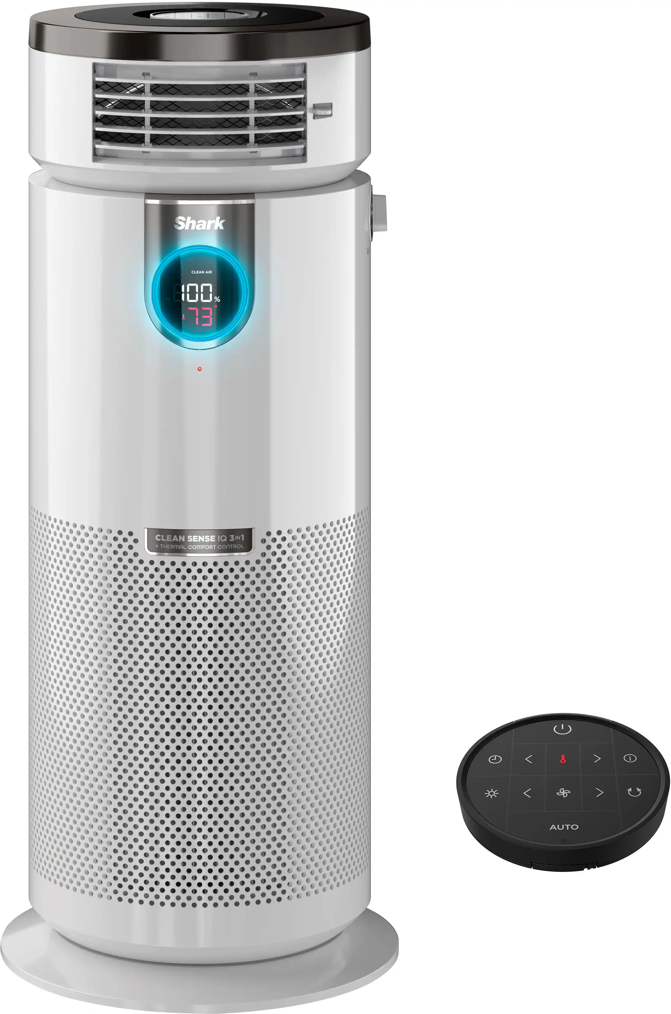 Shark - 3-in-1 Max Air Purifier, Heater & Fan with NanoSeal HEPA, Cleansense IQ, Odor Lock, for 1000 Sq. Ft - White