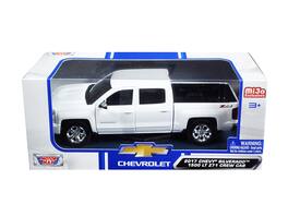 2017 Chevrolet Silverado 1500 LT Z71 Crew Cab Pickup Truck 1/27 Diecast Model Car by Motormax - White