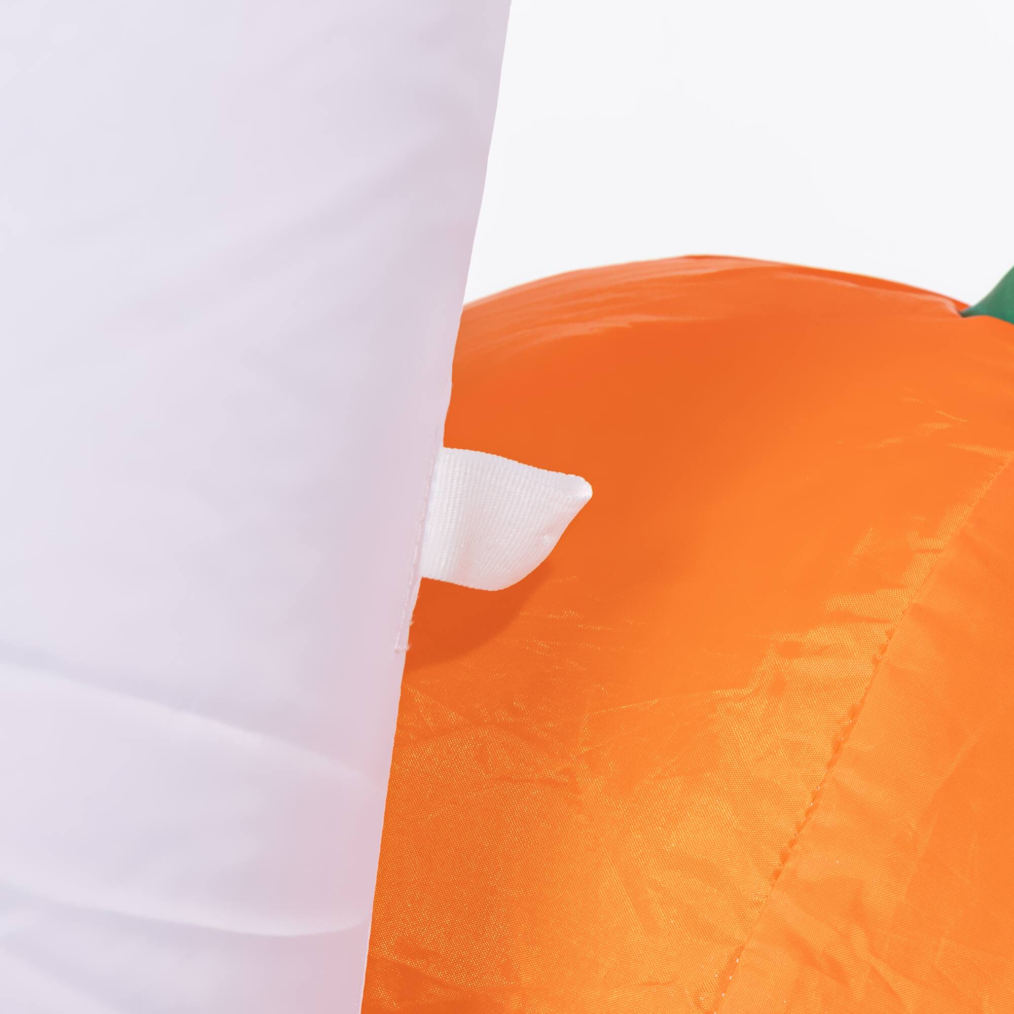 Alt View 8. Homcom - 5.9' Halloween Inflatable Outdoor Decoration Ghost with Pumpkin, Blow Up LED Yard Decor for Party, Holiday, Waterproof - White.