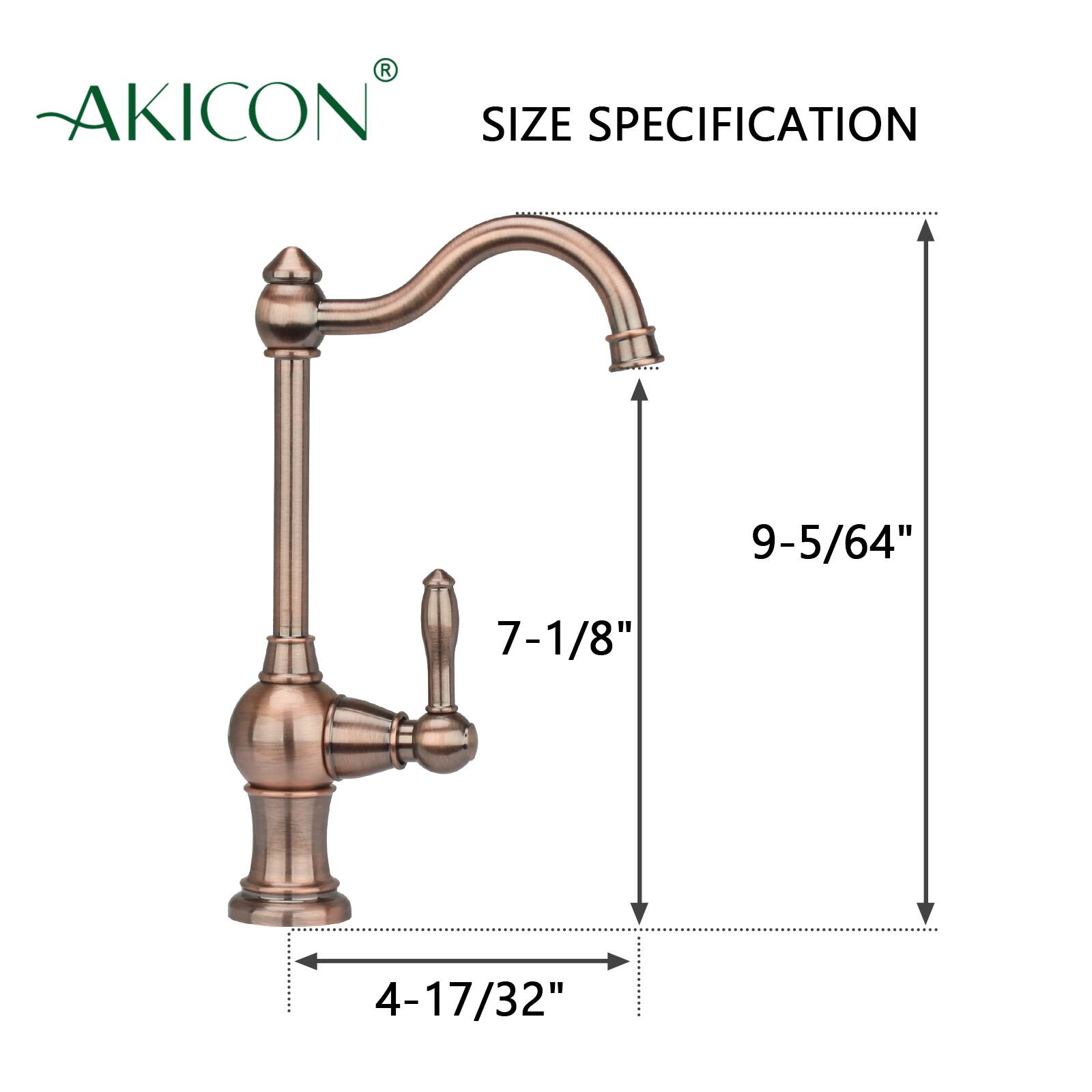 AKICON SIZE SPECIFICATION  
9-5/64"  
7-1/8"  
4-17/32"