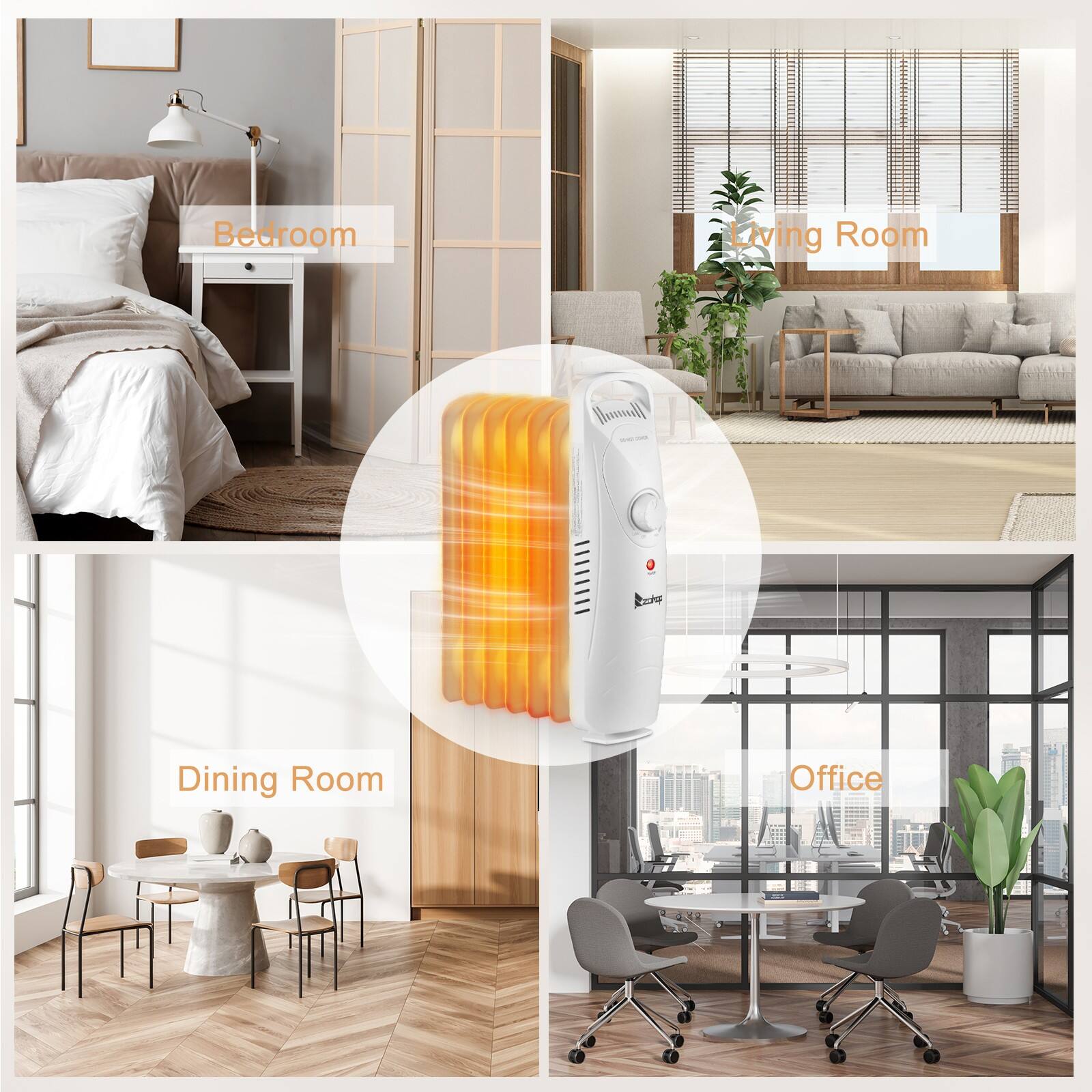 Bedroom  
Living Room  
Dining Room  
Office