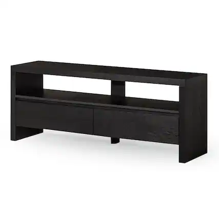 Front. Maven Lane - Maven Lane Ada Contemporary Wooden Media Unit in Refined Black Finish - Refined Black.