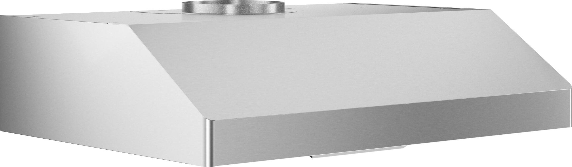 Left. Zephyr - Gust II 30 in. 600 CFM Under Cabinet Mount Range Hood with LED Light - Stainless Steel.