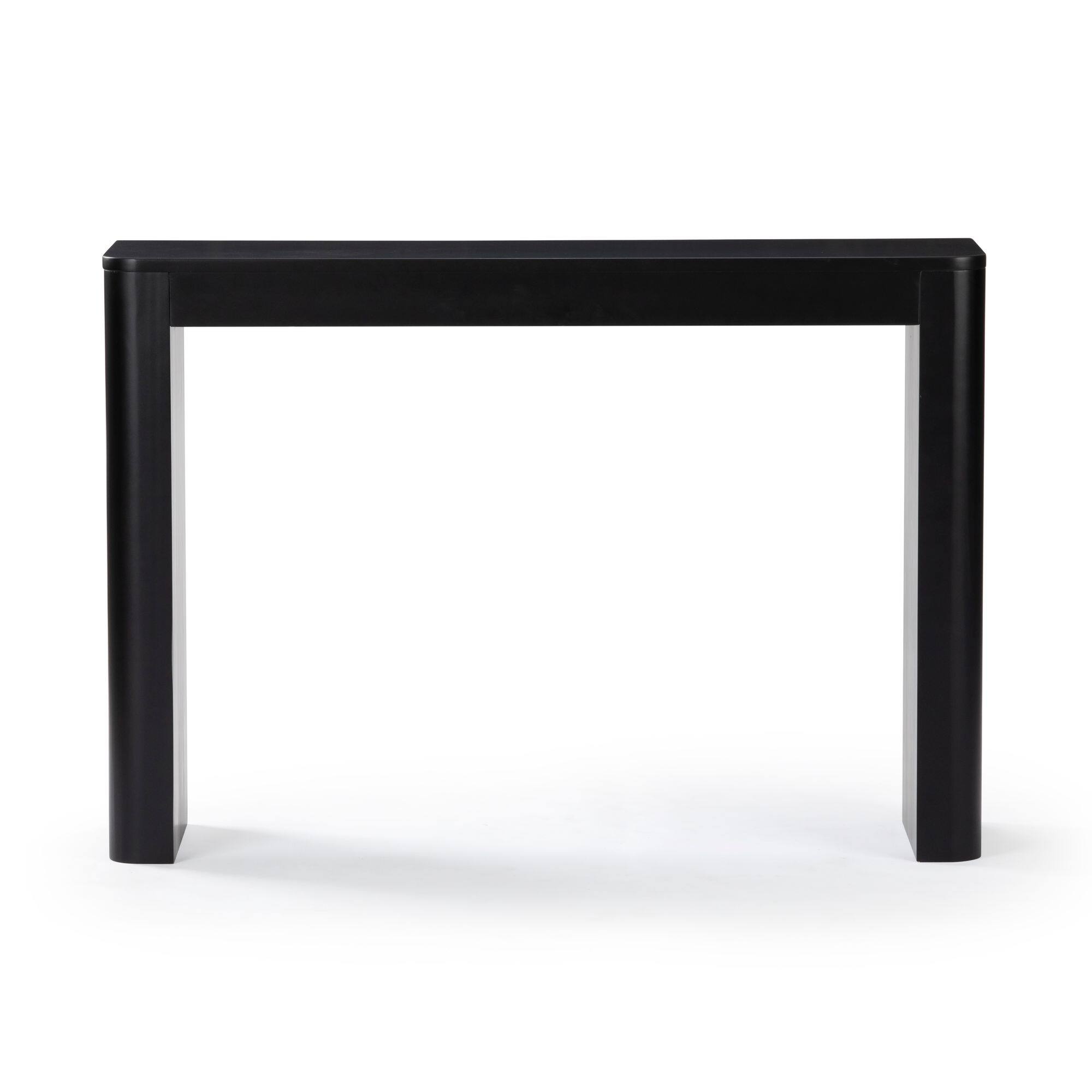 Alt View 4. Plank+Beam - Contour Console Table (46in / 1170mm), Black - Black.
