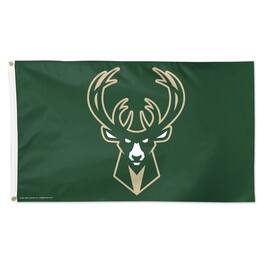 WinCraft - Milwaukee Bucks 3' x 5' Single-Sided Deluxe Primary Team Flag - Multicolor