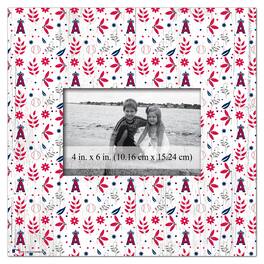 Fan Creations - Los Angeles Angels 10'' x 10'' Floral Pattern Frame - Multicolor