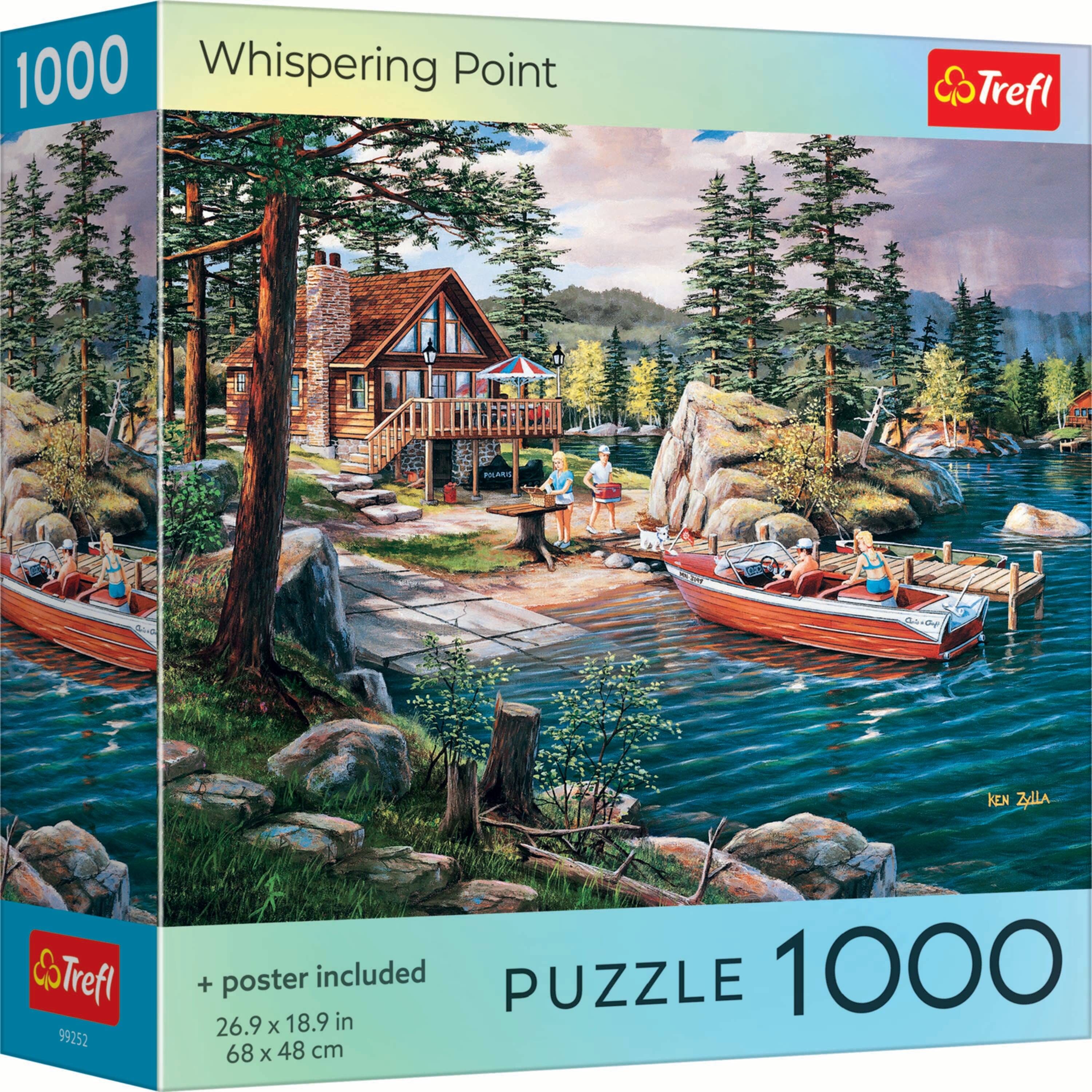 Trefl - Red Whispering Point 1000 Piece Puzzle - Multicolor