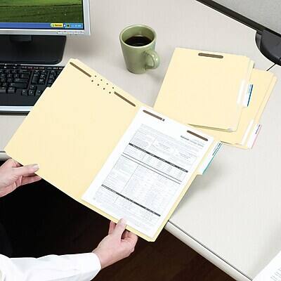 Alt View 6. Smead - Reinforced Classification Folder, 3/4" Expansion, Legal Size, Manila, 50/Box (19537) - Manila.