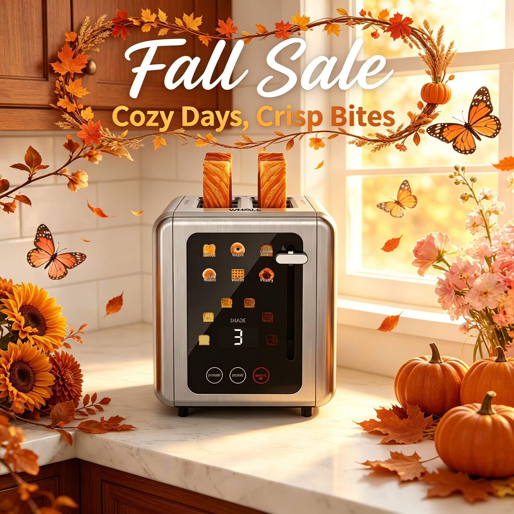Fall Sale Cozy Days, Crisp Bites

WHALL

Nice

BAGE

now www.

Inte

Vitamina

Whity

SHADE 3

Happy

2013

DOLTE