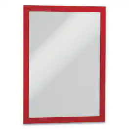 Durable - DURAFRAME Sign Holder 8.5 x 11 Red Frame 2/Pack