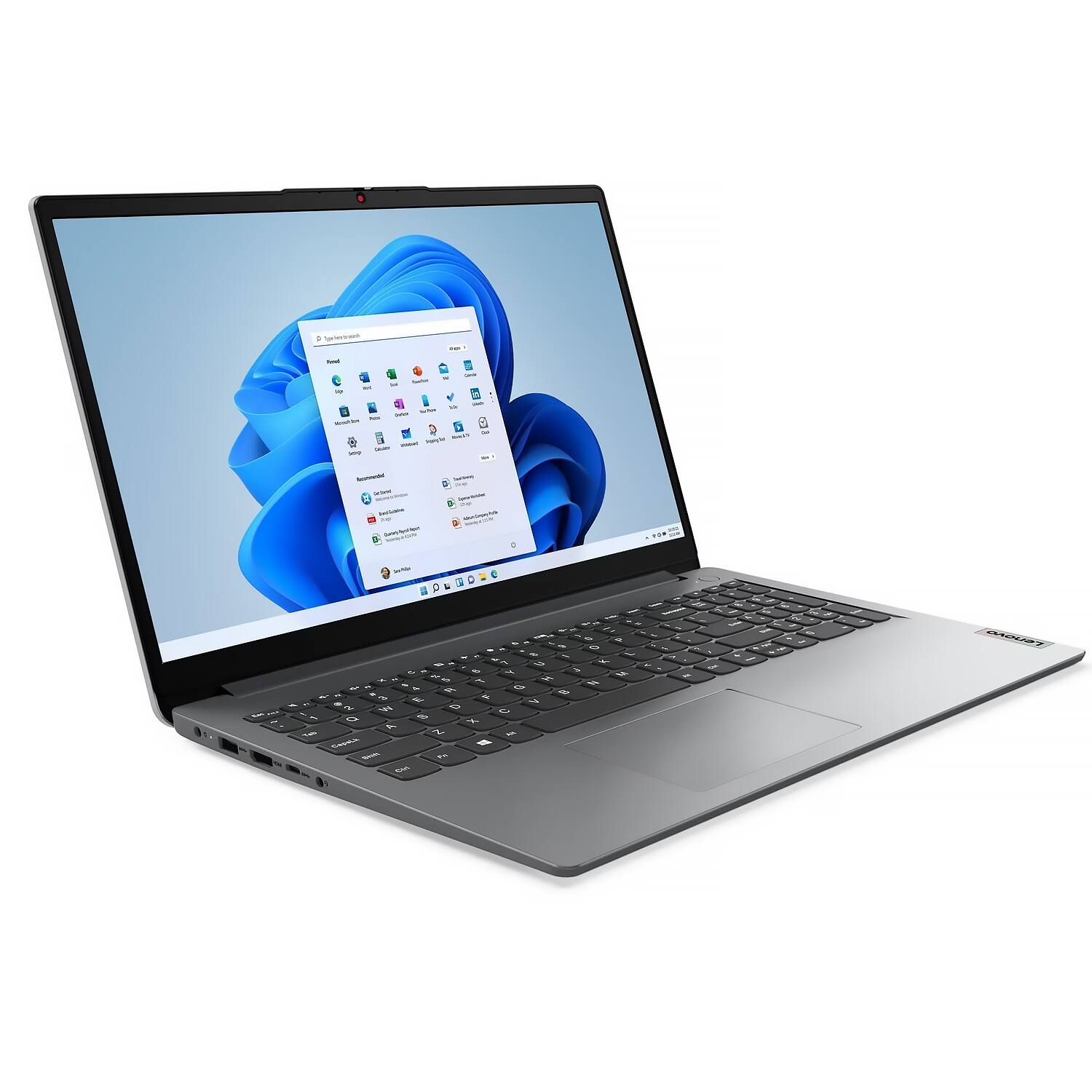 Alt View 1. Lenovo - Lenovo IdeaPad 1 15.6" Full HD Laptop - Intel Core i5-1335U - 16GB RAM - 512GB SSD - Windows 11 Pro - Cloud Grey - Cloud Grey.