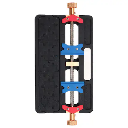 Front. Unique Bargains - Multifunctional PCB Fixing Holder, 3.5"x7.4"x0.6" Dual Axis High-Temp Positioning Clamp for Phone Repair.