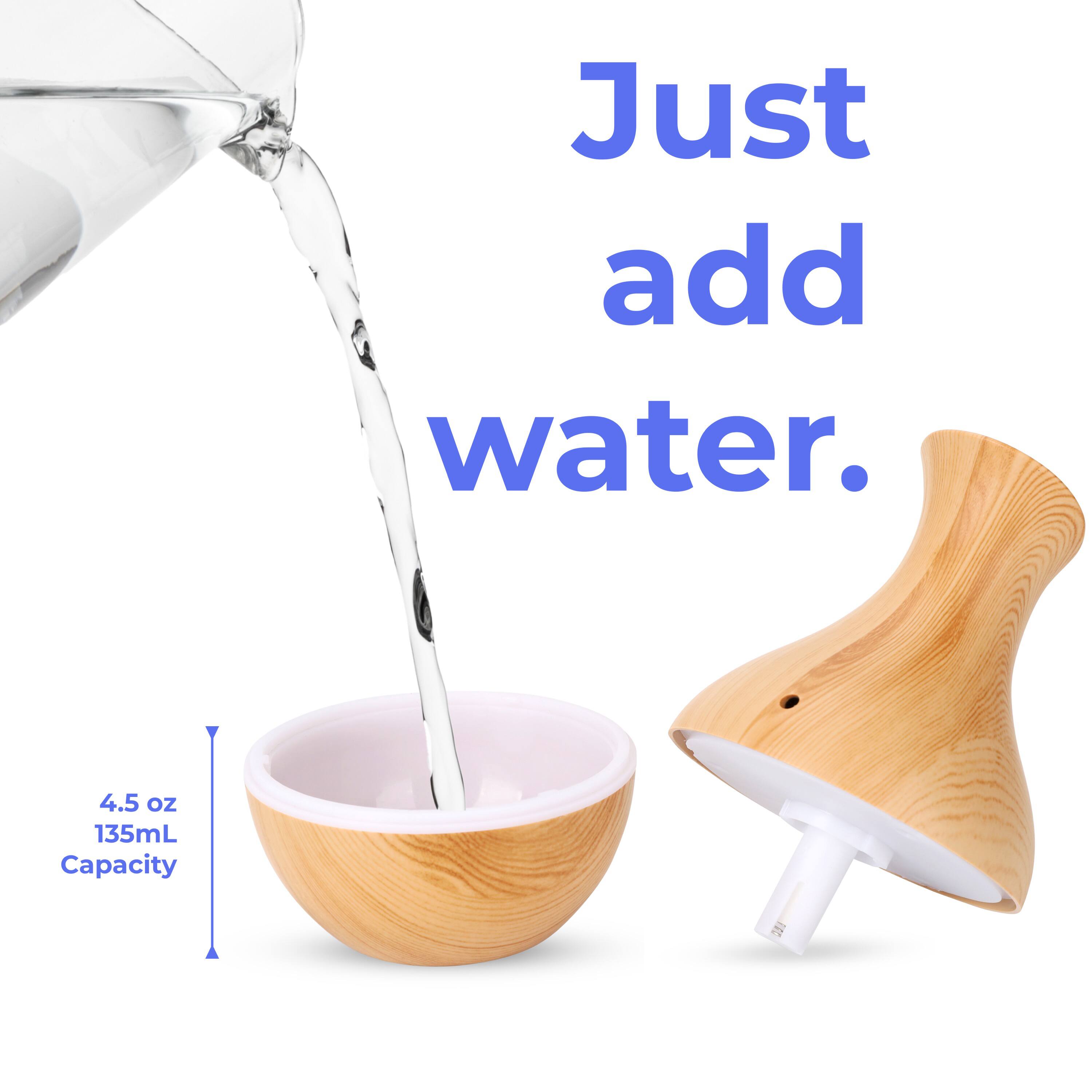 Just add water. 4.5 oz 135mL Capacity.