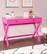 Alt View 14. Linon Home Décor - Penrose Two-Drawer Campaign-Style Writing Desk - Raspberry Pink.