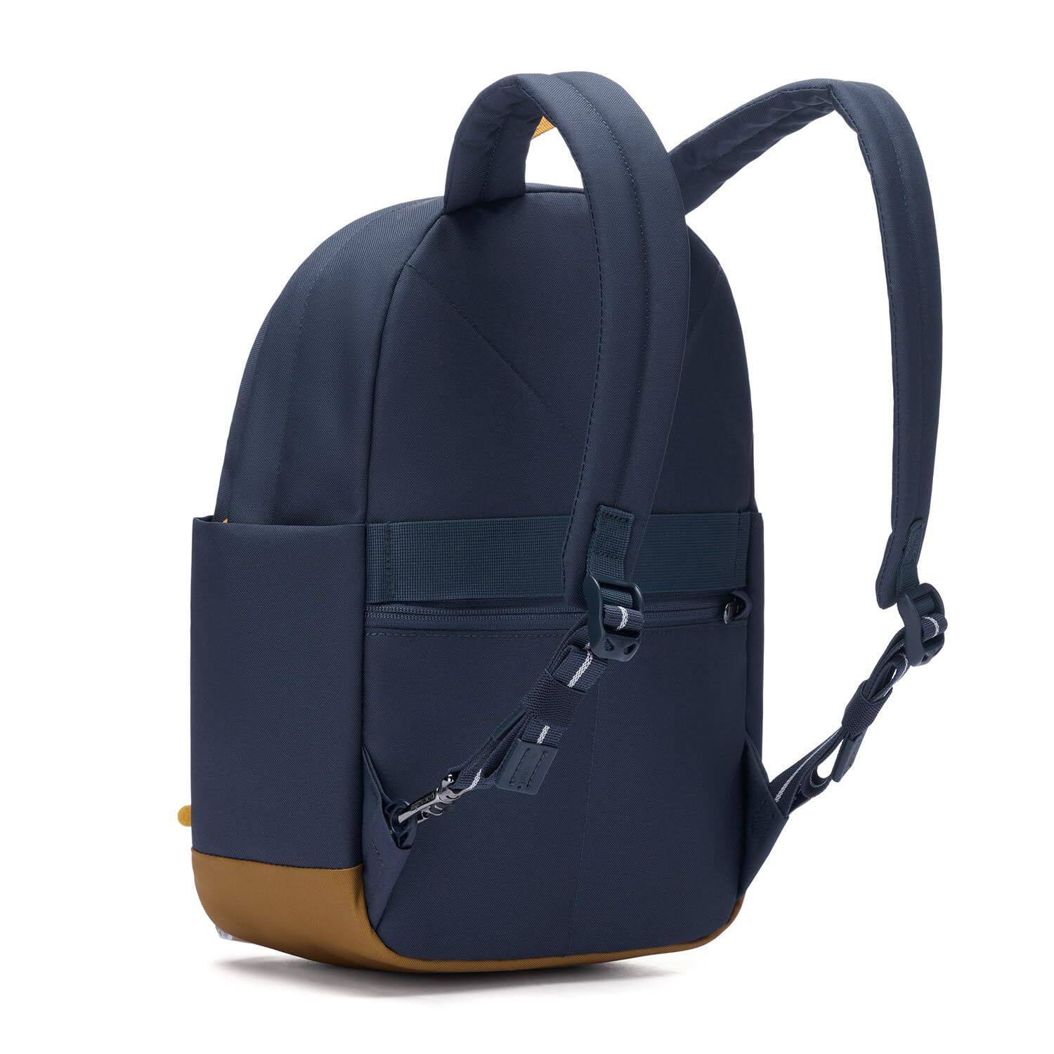 Back. Pacsafe - GO 15L Backpack, Coastal Blue - Coast Blue.