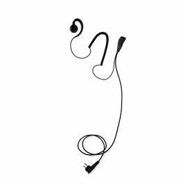 ProMaxPower - Extra Long 1.5-Wire Swivel Earpiece with PTT Mic for 2-Pin Radios - RDM2070D, CP110 & More - Black