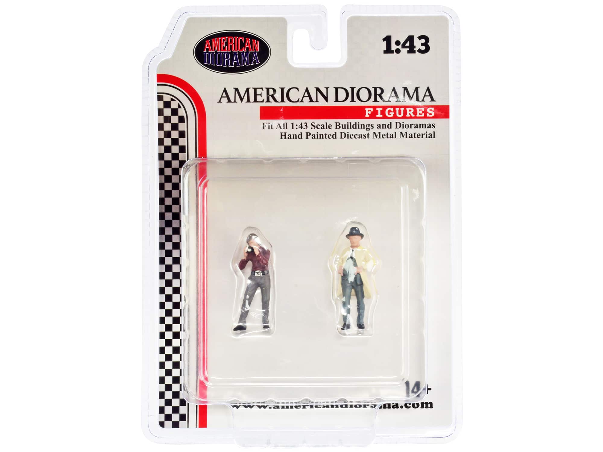 """Race Day"" Two Diecast Figures Set 3 for 1/43 Scale Models by American Diorama" price history on PriceWatchPro