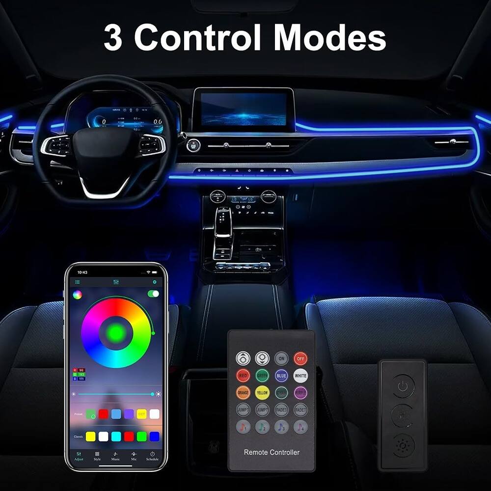 3 Control Modes

- Mobile App
- Remote Controller
- Physical Buttons