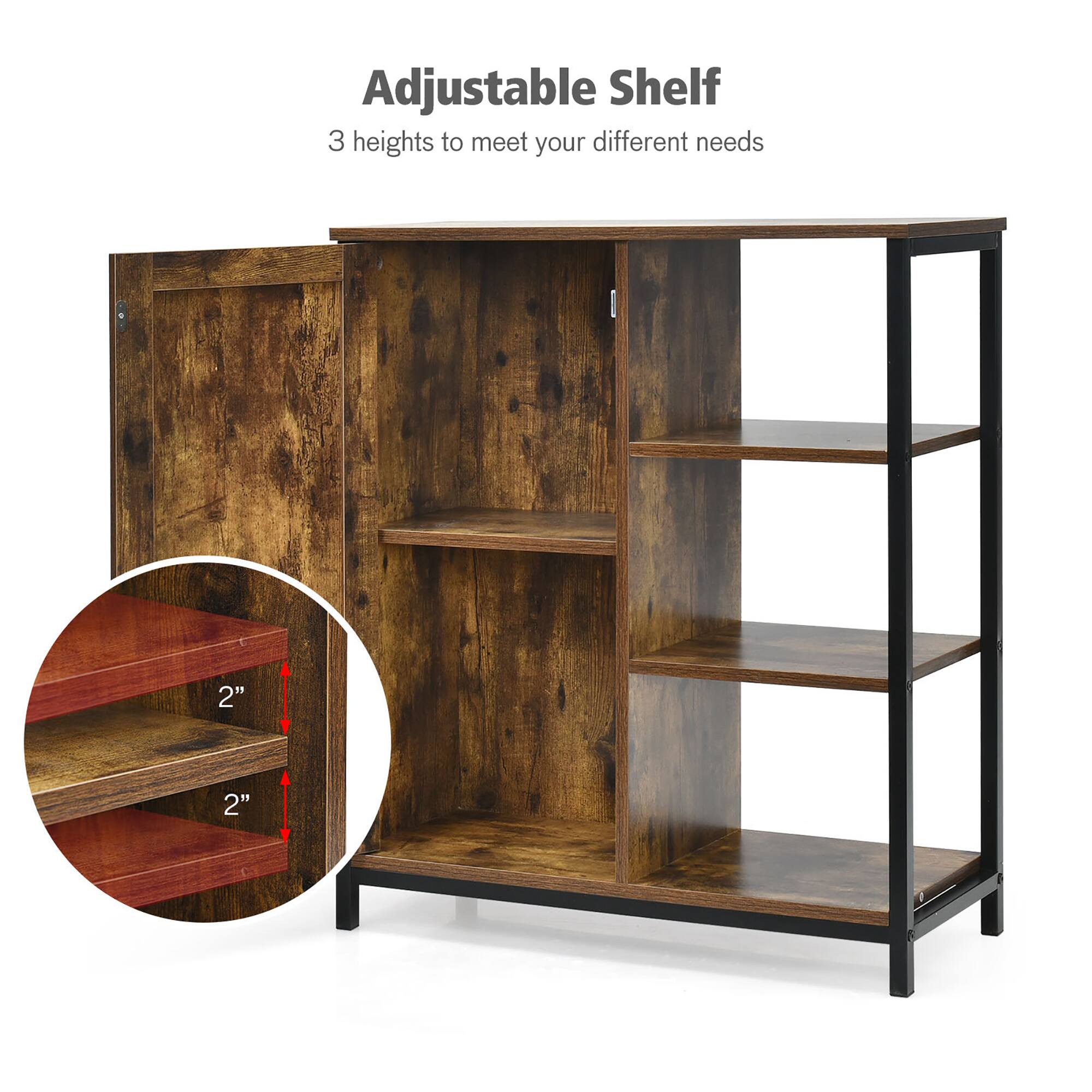 Adjustable Shelf  
3 heights to meet your different needs  

2"  
2"