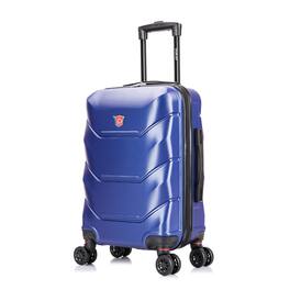 DUKAP - Zonix Lightweight Hardside Spinner Luggage 20" carry-on - Blue