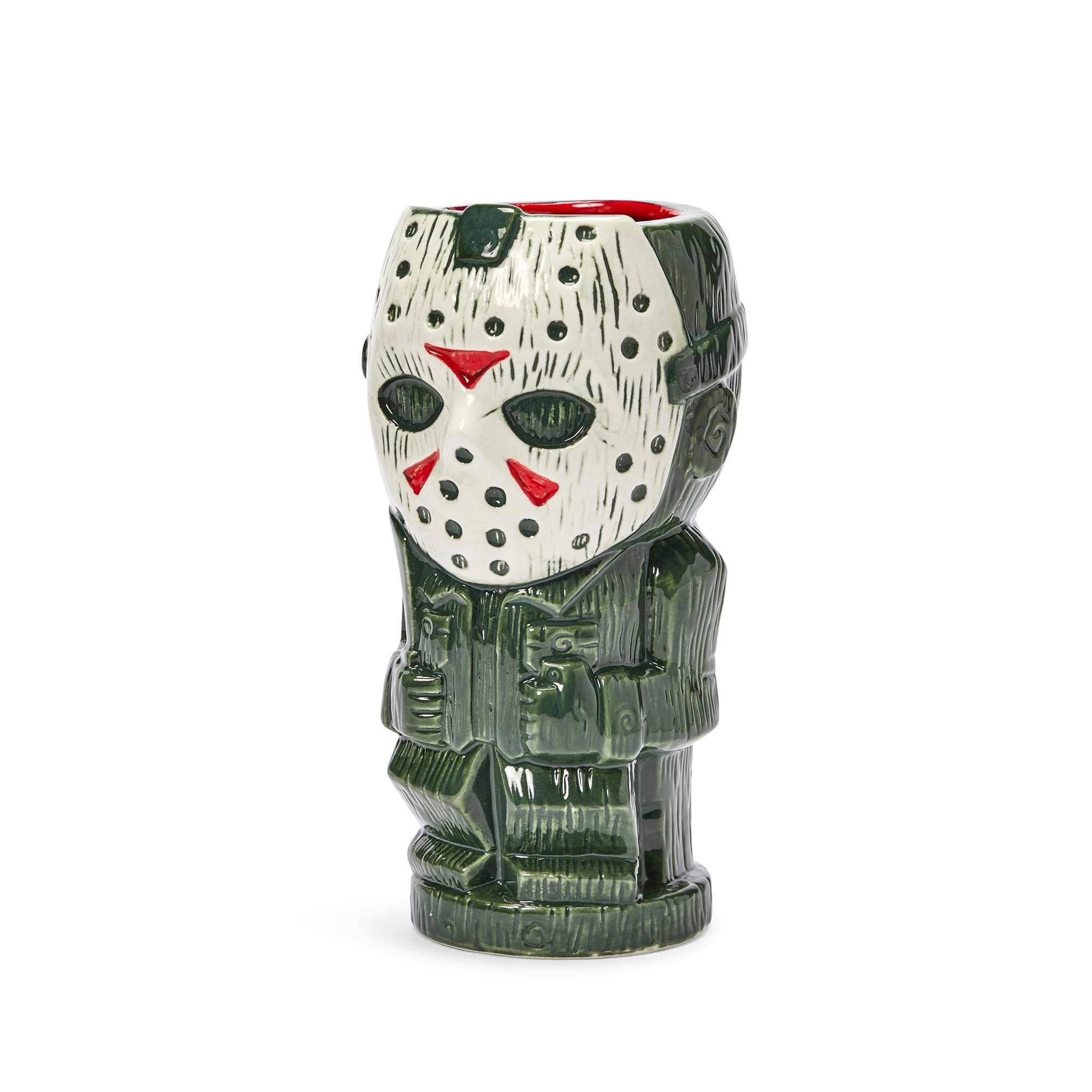 Alt View 1. ThinkGeek - Geeki Tikis Friday The 13th Jason Voorhees | Ceramic Tiki Mug | Holds 26 Ounces - Green.