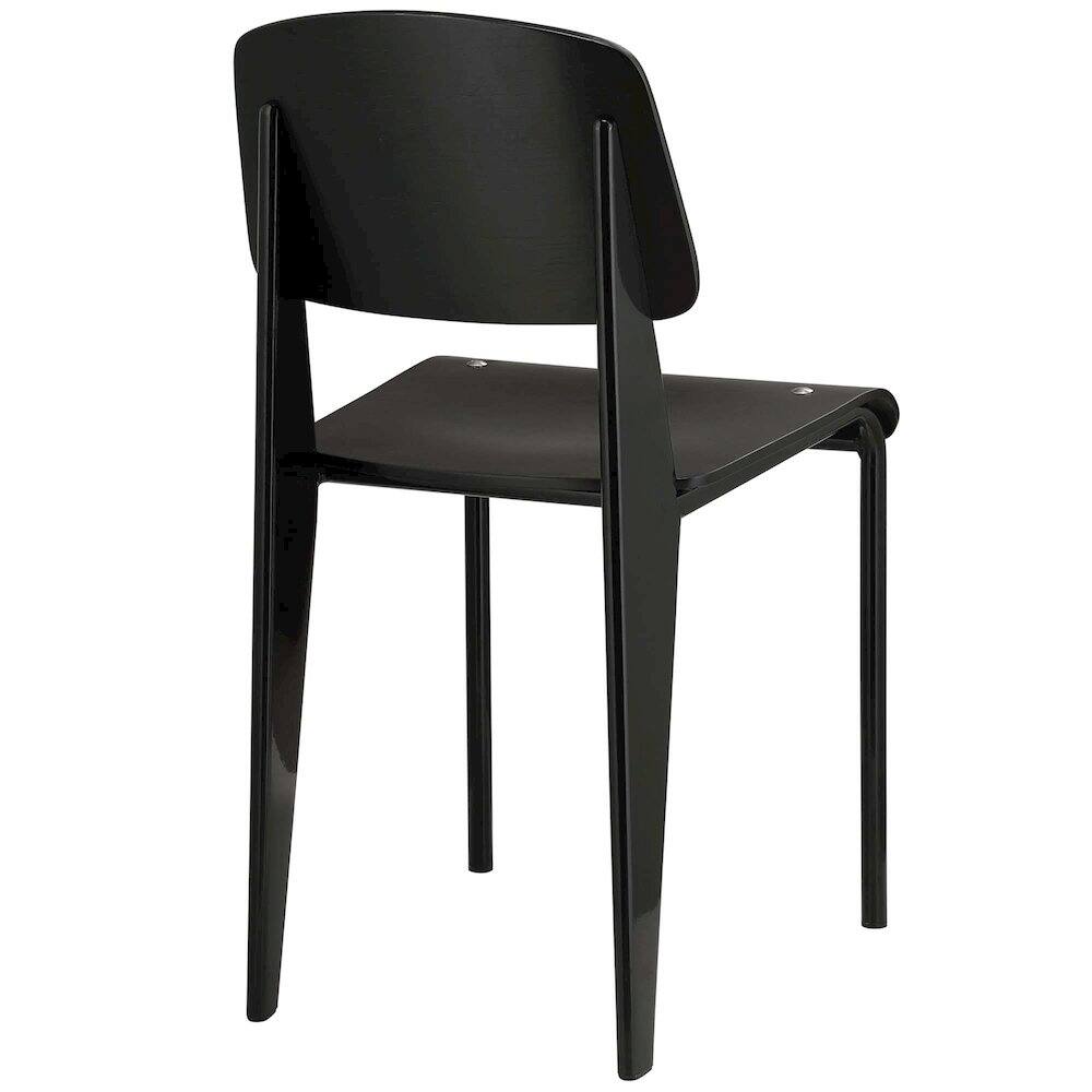Alt View 2. Modway - Cabin Dining Side Chair - Black.