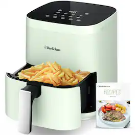 Beelicious - 8-in-1 4QT Air Fryer, 450°F Digital Airfryer with Shake Reminder for 1-3 People - Green