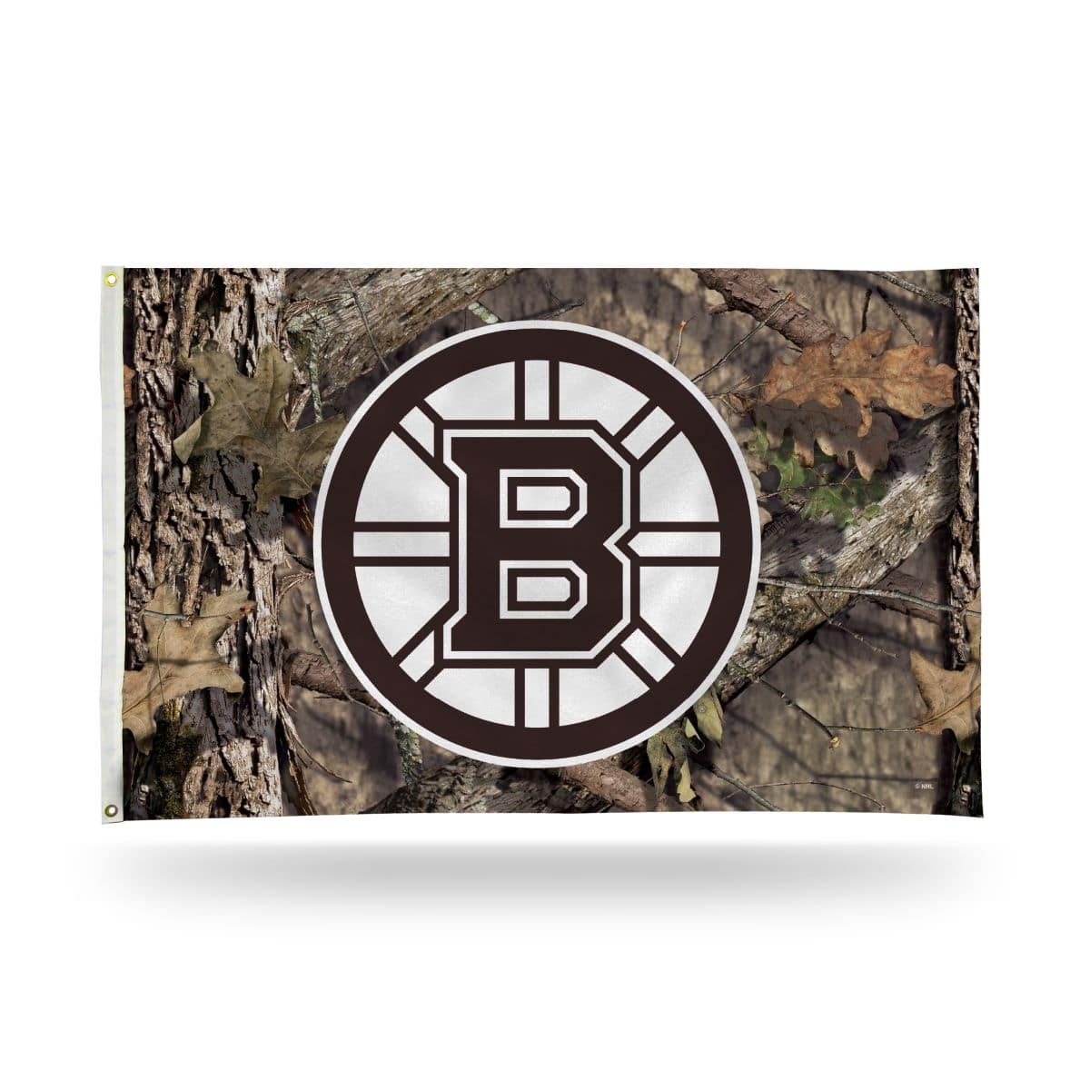 Rico Industries - Boston Hockey Bruins Indoor Outdoor Camo Look 3x5 Banner Flag - Multi