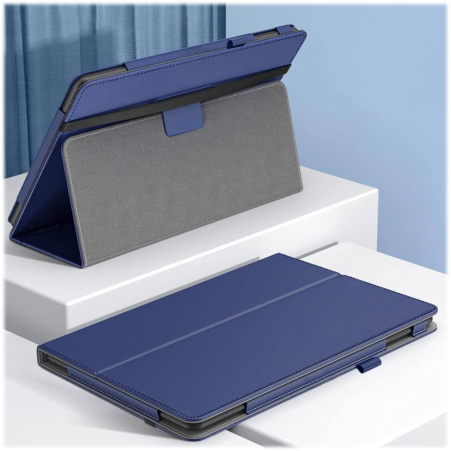 Alt View 12. SaharaCase - Bi-Fold Folio Case for Amazon Fire HD 10 (2023) - Navy Blue.