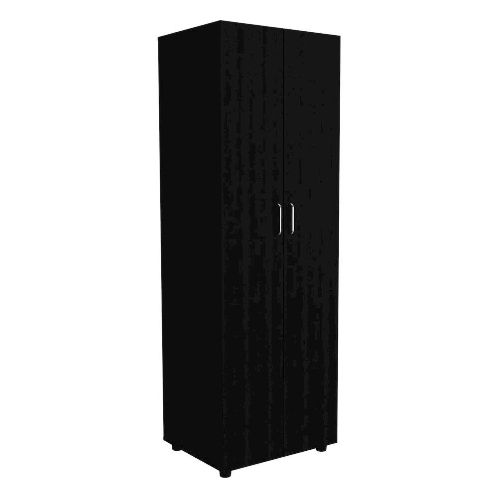 Alt View 1. TuHome - Aurora Armoire Black MDF - Black.