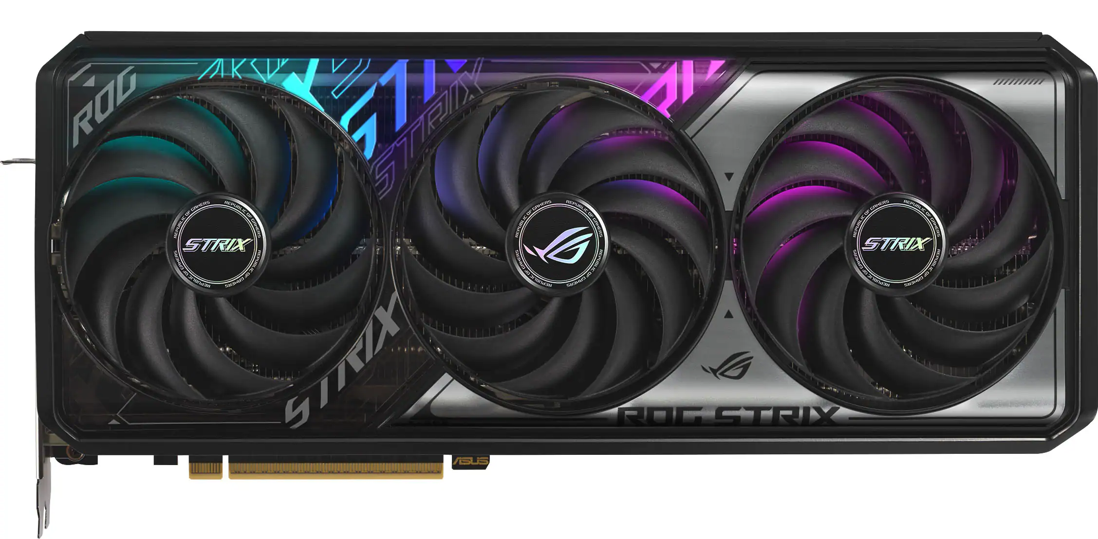The text on the image reads: "ROG STRIX GAMING GTX 1080 Ti".