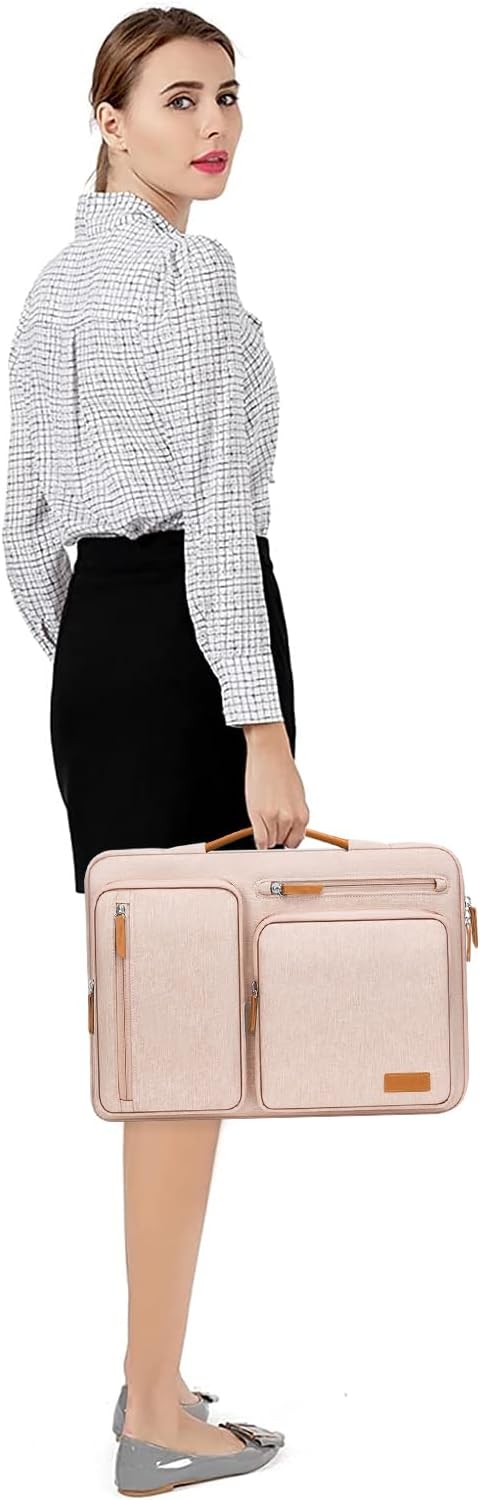 Alt View 2. mosiso - 360 Protective Laptop Handbag Sleeve 15-15.6 inch for MacBook Pro 16 HP Acer Dell Lenovo ASUS - Khaki.