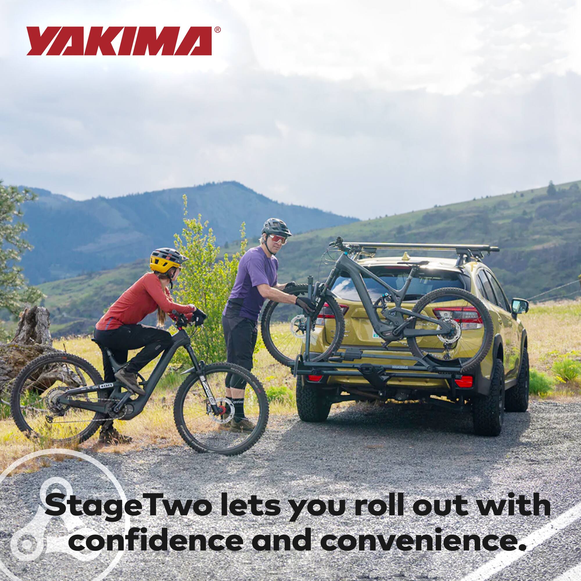 YAKIMA Stage Two lets you roll out with confidence and convenience.