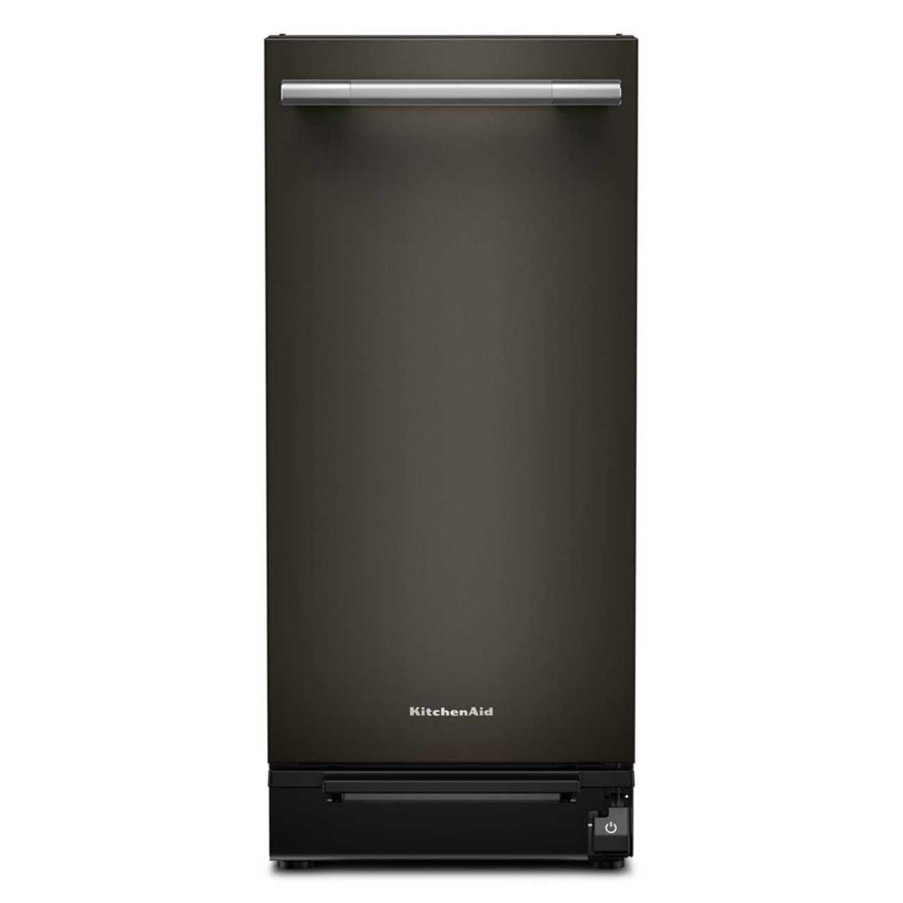 Alt View 8. KitchenAid - KitchenAid - KitchenAid 15 in. Built-In Trash Compactor with Built-In Odor Management System - Black Ore.