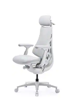 Front. LiberNovo - Omni Pro-Dynamic Ergonomic Chair-Extended Seat 48cm - Glacier.
