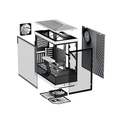 PREDUCTS PC Mount L - ホワイト Amazon.com: White Gaming Case,Mid-Tower PC Gaming Case M-ATX