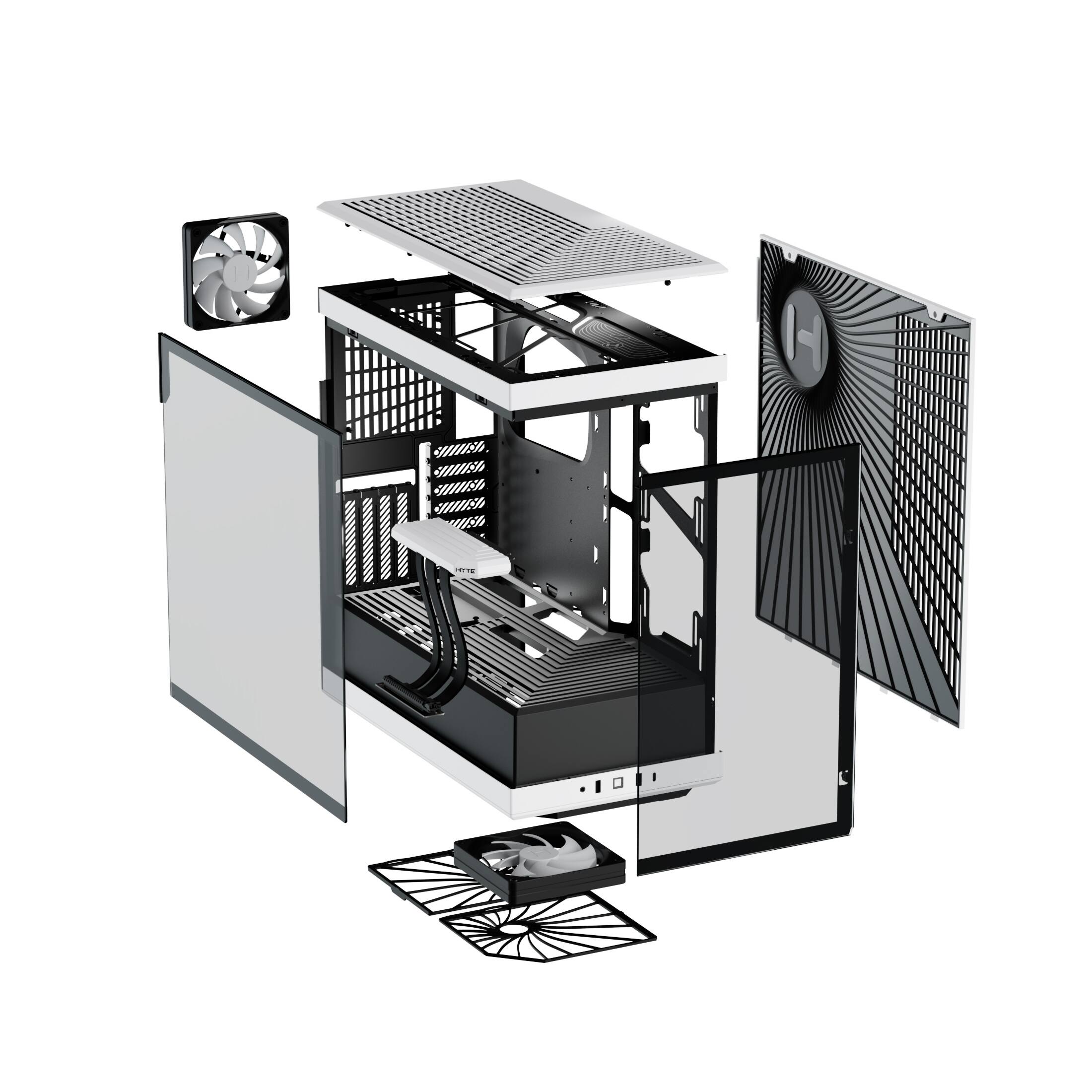Alt View 16. HYTE - Y40 ATX Mid-Tower PC Case - White.