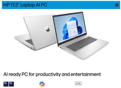 HP 17 Laptop 17.3 FHD (Intel Ultra 7 255U, 64GB DDR5, 2TB PCIe SSD HP 17 Laptop 17.3 FHD (Intel Ultra 7 255U, 64GB DDR5, 2TB PCIe SSD
