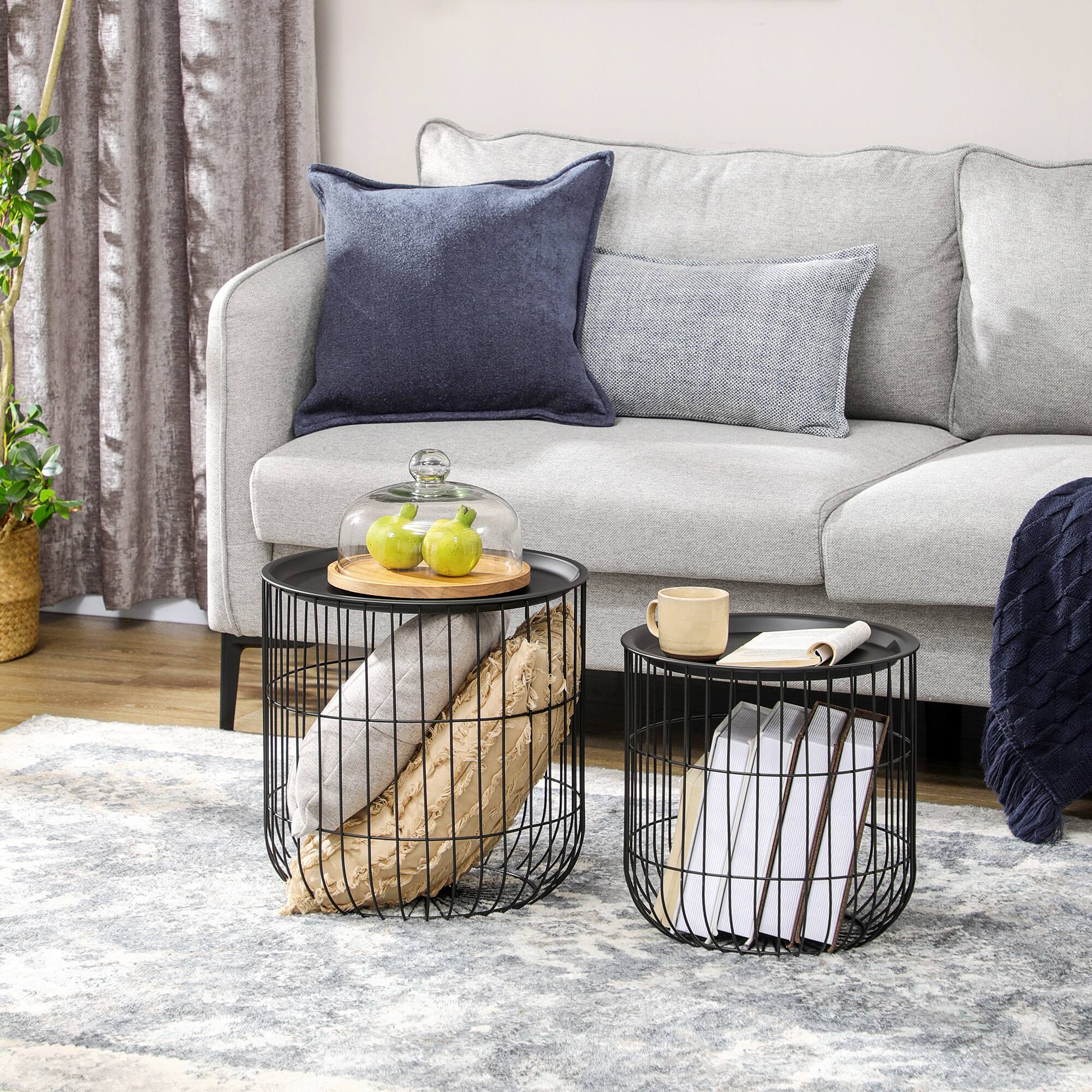 Alt View 1. Homcom - Table Set - Black.