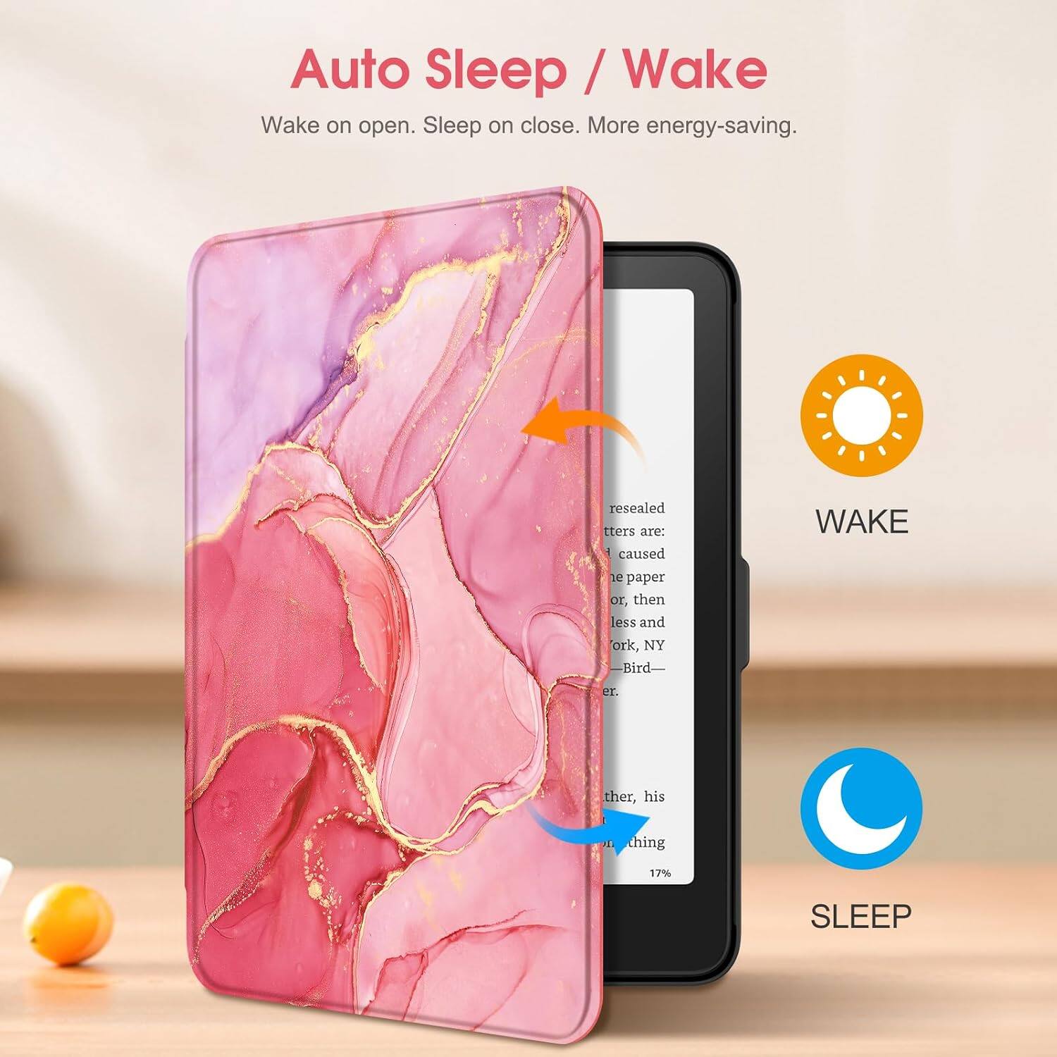 Auto Sleep / Wake  
Wake on open. Sleep on close. More energy-saving.

WAKE

SLEEP