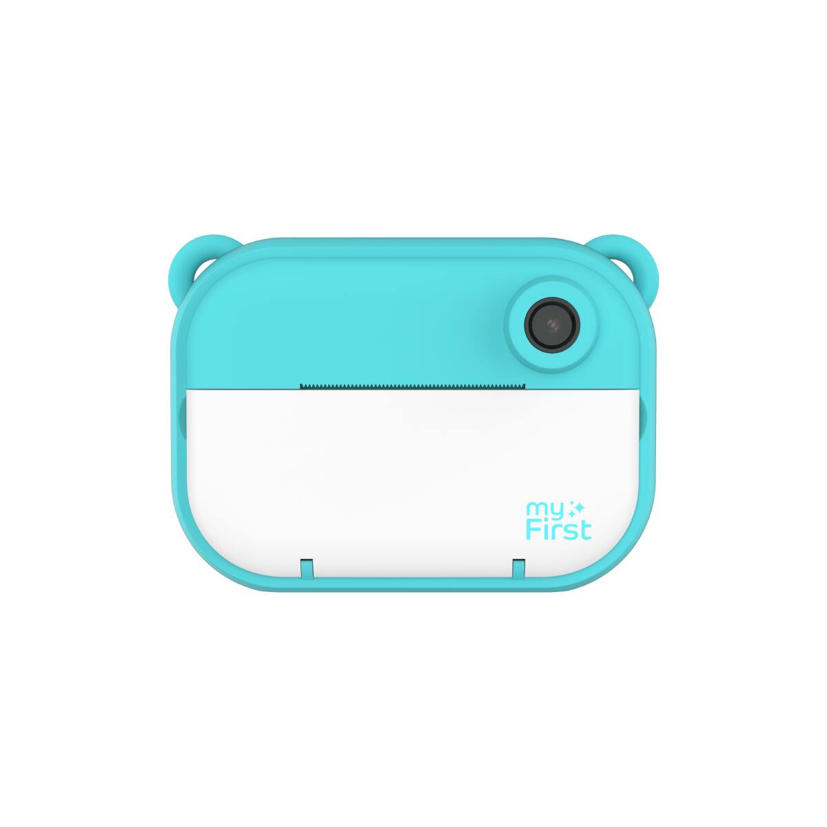 Back. myFirst - Camera Insta 2 - Instant Print Camera for Kids 12MP Photos 1080P Video, microSD Card, Gift for Boy Girl 4-15 - Blue.