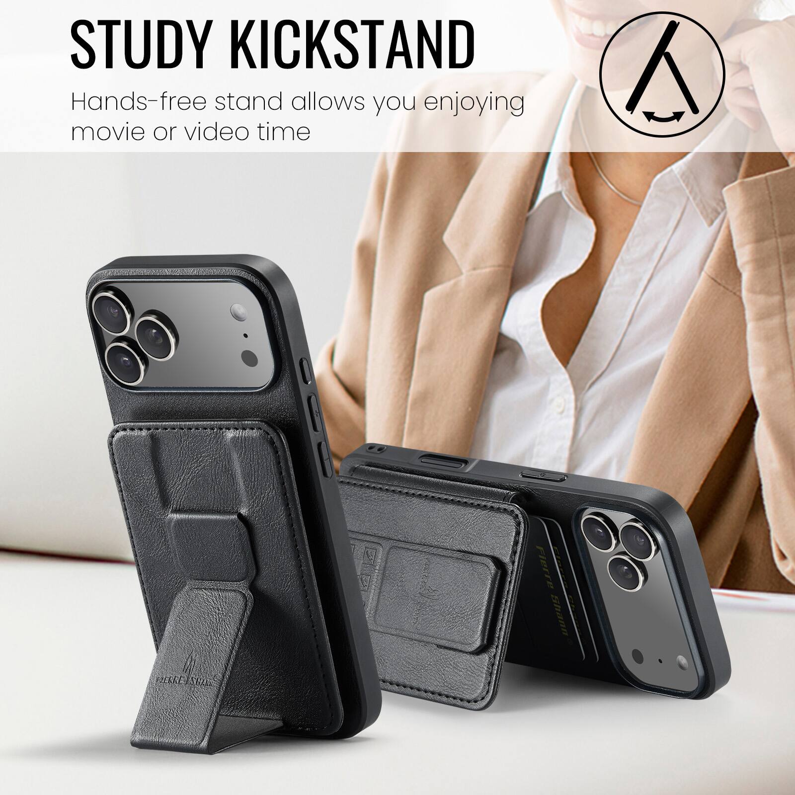 STUDY KICKSTAND  
Hands-free stand allows you enjoying movie or video time
