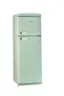 Angle. Unique Appliances - Classic Retro 11 cu.ft. Top Freezer Refrigerator - Summer Mint Green.