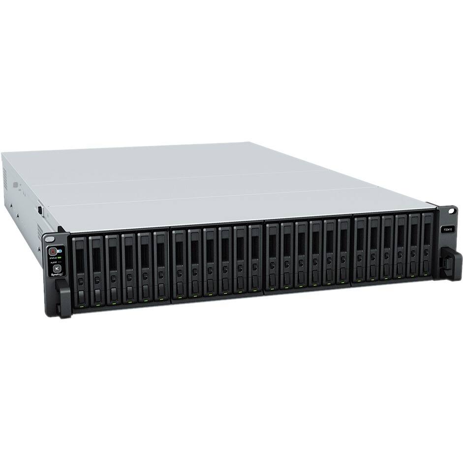 Alt View 4. Synology - Synology FlashStation FS3410 Diskless System Network Storage - Black.