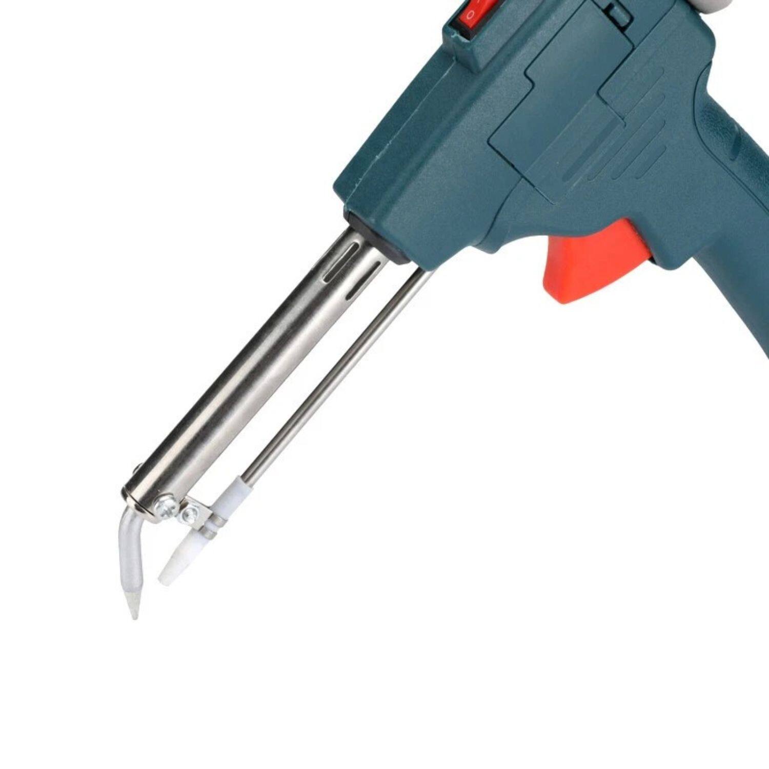 Back. Stock Preferred - 60W Soldering Gun Kit for Electronics – Circuit Board Repair Tool - Green.